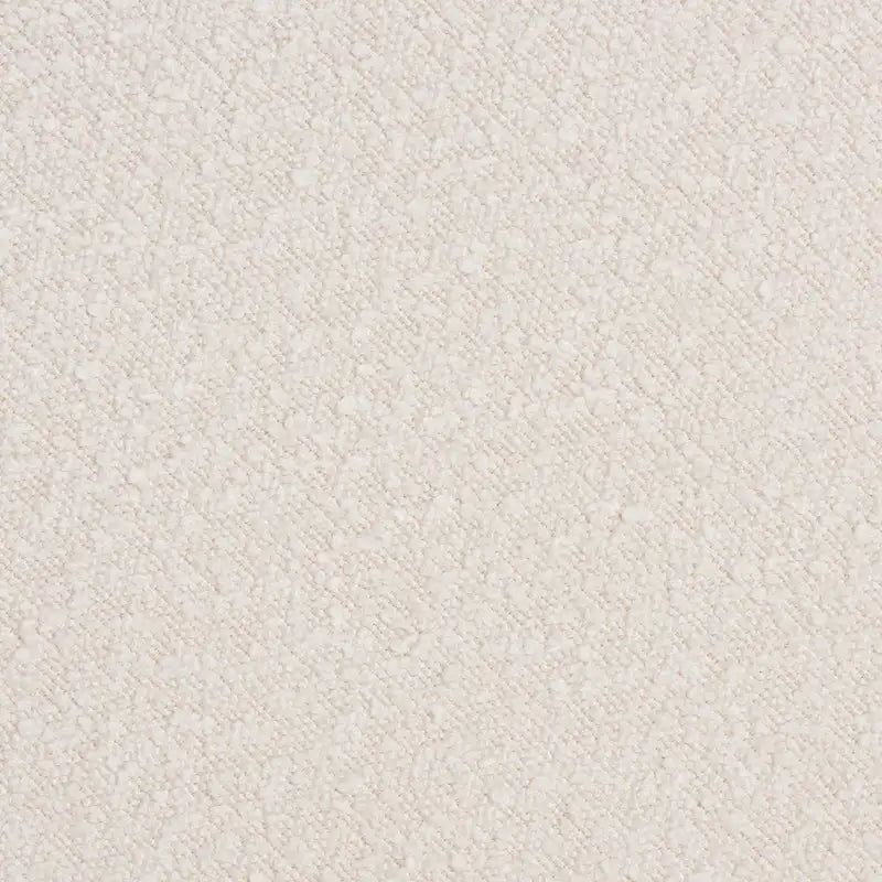 21.3" Round Japandi Ottoman Footstool - Boucle Fabric, Rubberwood Legs, Foam Padded, Cream/Grey Options, Modern Minimalist Style