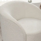 Swivel Accent Barrel Chair Set of 2 34"W Upholstered 360° Rotation Solid Wood Frame No Assembly Modern