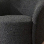 Swivel Accent Barrel Chair Set of 2 34"W Upholstered 360° Rotation Solid Wood Frame No Assembly Modern