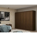Modern 3-Sectional Wardrobe Closet Set - 6 Drawers, 12 Cubbies, Soft Close Doors, 107.94"L x 81.3"H x 21.65"D Storage System