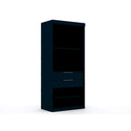 Modern 3-Sectional Wardrobe Closet Set - 6 Drawers, 12 Cubbies, Soft Close Doors, 107.94"L x 81.3"H x 21.65"D Storage System