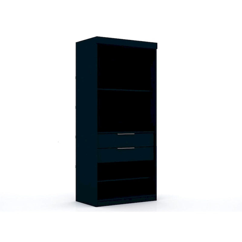 Modern 3-Sectional Wardrobe Closet Set - 6 Drawers, 12 Cubbies, Soft Close Doors, 107.94"L x 81.3"H x 21.65"D Storage System