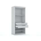 Modern 3-Sectional Wardrobe Closet Set - 6 Drawers, 12 Cubbies, Soft Close Doors, 107.94"L x 81.3"H x 21.65"D Storage System