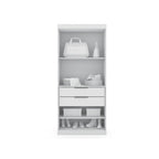 Modern 3-Sectional Wardrobe Closet Set - 6 Drawers, 12 Cubbies, Soft Close Doors, 107.94"L x 81.3"H x 21.65"D Storage System
