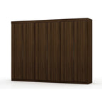 Modern 3-Sectional Wardrobe Closet Set - 6 Drawers, 12 Cubbies, Soft Close Doors, 107.94"L x 81.3"H x 21.65"D Storage System
