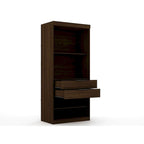 Modern 3-Sectional Wardrobe Closet Set - 6 Drawers, 12 Cubbies, Soft Close Doors, 107.94"L x 81.3"H x 21.65"D Storage System