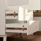 Modern Wooden Wardrobe Closet with 2 Doors, 2 Drawers & Hanging Rail - 70.9"H x 31.5"W x 19.1"D Storage Armoire